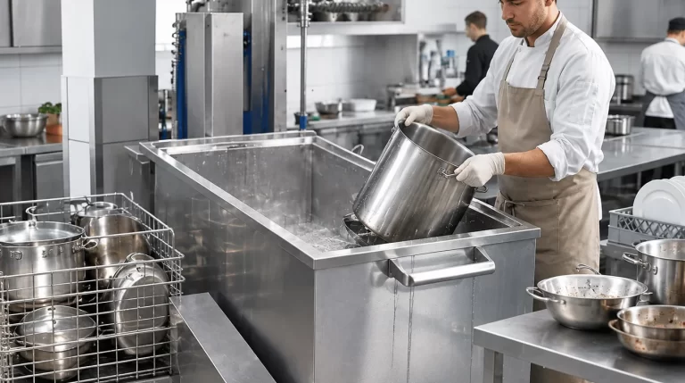 Limpeza e higienização de panelas e utensílios de cozinha: normas e boas práticas